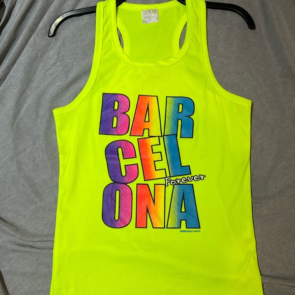Tops - Barcelona Forever - Unique Neon Tank top - Women’s S/M •‎ Men’s XS • Kids XL